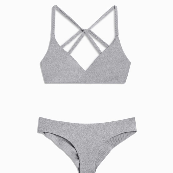 Boys + Arrows Kiki Bikini Bottoms in Gray Physical